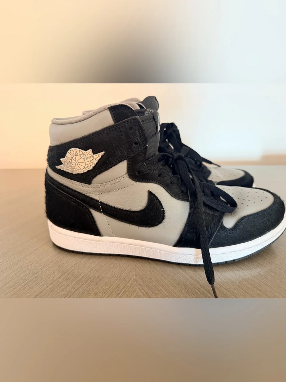Nike Air Jordan 1 High Black and Grey Sneakers